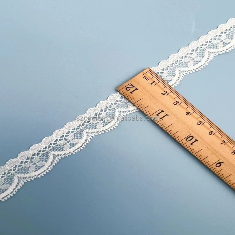socks retch white net embroidery polyester crochet lace trimming