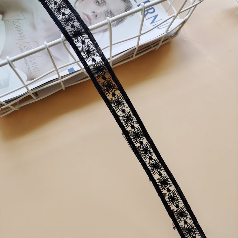 Latest Fancy Bridal Wedding White Polyester Embroidery Milk Silk Lace Trim Water Soluble For Women Clothes