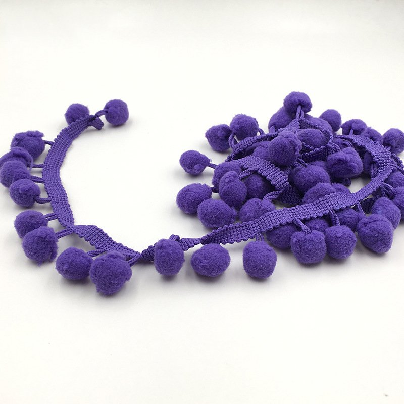 10yard per lot wholesale 2cm 20mm cotton pom pom lace in trimming for garment hats curtain