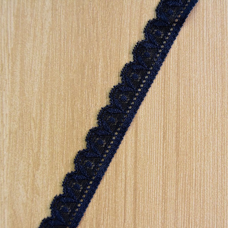 Classic nylon single wave edge elastic bra and underwear accessories lace trim