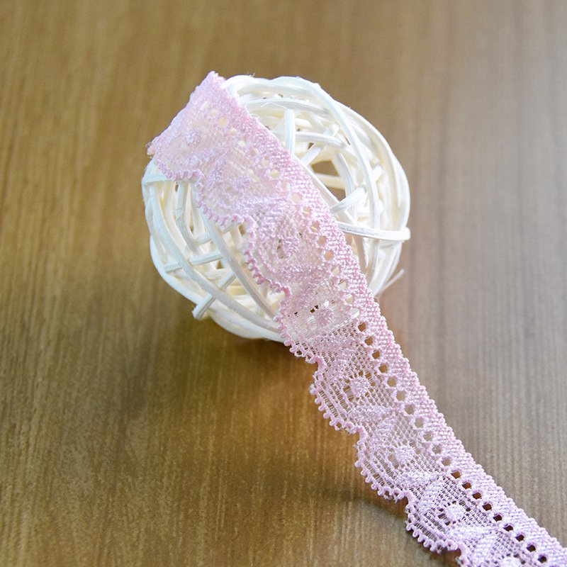 Classic nylon single wave edge elastic bra and underwear accessories lace trim