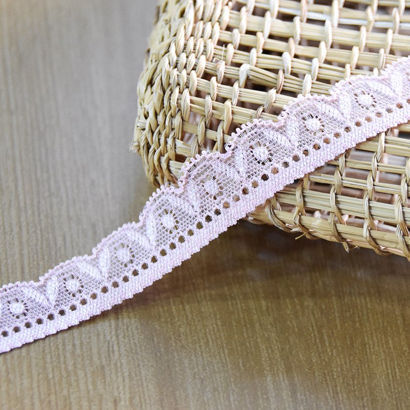 Classic nylon single wave edge elastic bra and underwear accessories lace trim