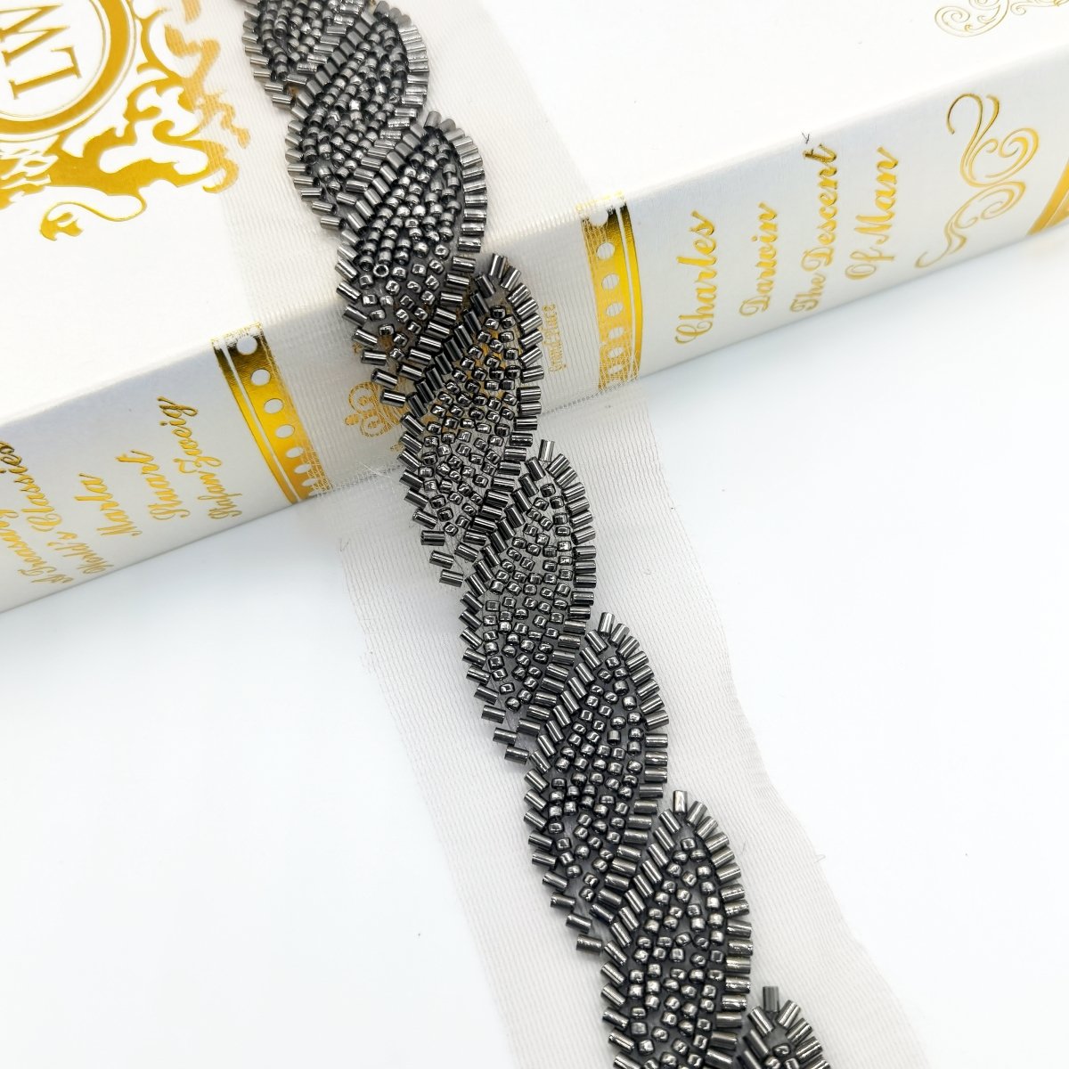 2022 high quality mesh eye lace wedding bespoke edge bead lace trim sequin lace trim