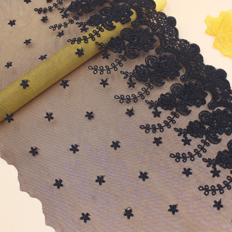 Hot Sale High quality new design cotton lace fabrics soluble lace trimming embroidered Lace LS001