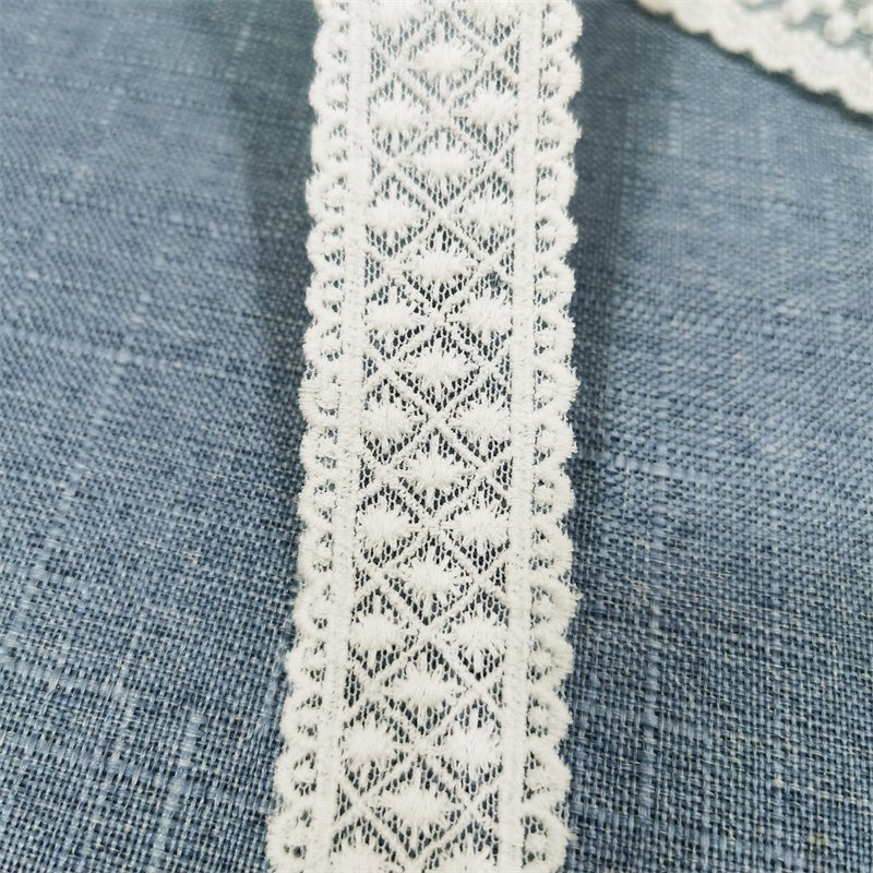 Wholesale High Quality Milk Silk White Lace Trimming Lace Trim Lace Cotton Ribbons