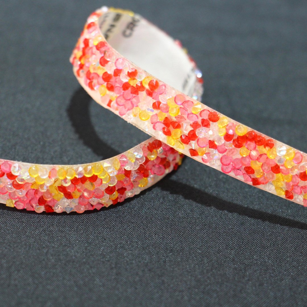 Wholesale Self-adhesive Shinny Resin Rhinestone Ribbons Trim for Dresses Shoe Bags DIY Decoration