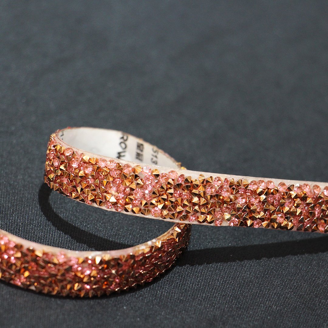 Wholesale Self-adhesive Shinny Resin Rhinestone Ribbons Trim for Dresses Shoe Bags DIY Decoration