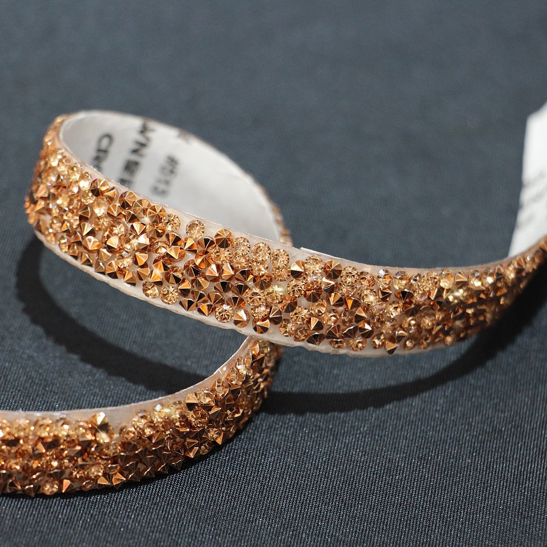 Wholesale Self-adhesive Shinny Resin Rhinestone Ribbons Trim for Dresses Shoe Bags DIY Decoration