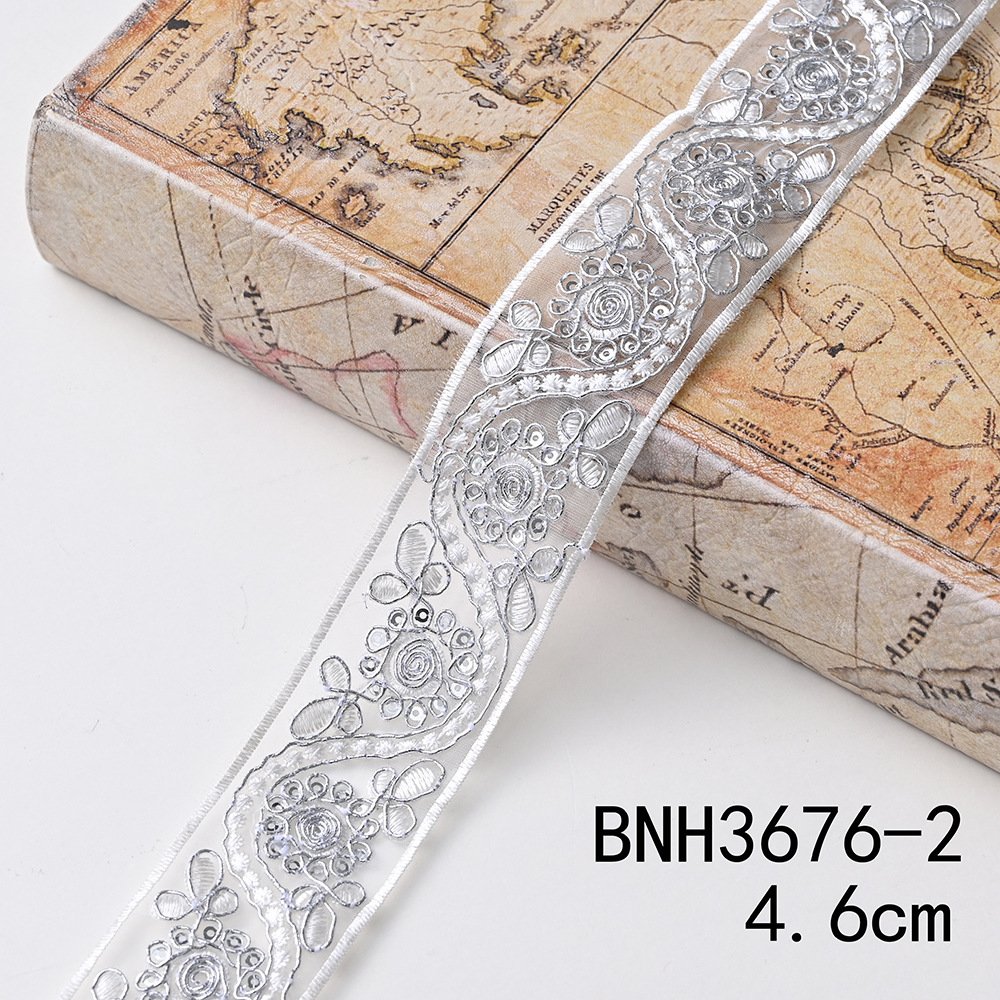 Manufacturer Lot Stock Ethnic African Style Trim Jacquqrd Embroidery Trim