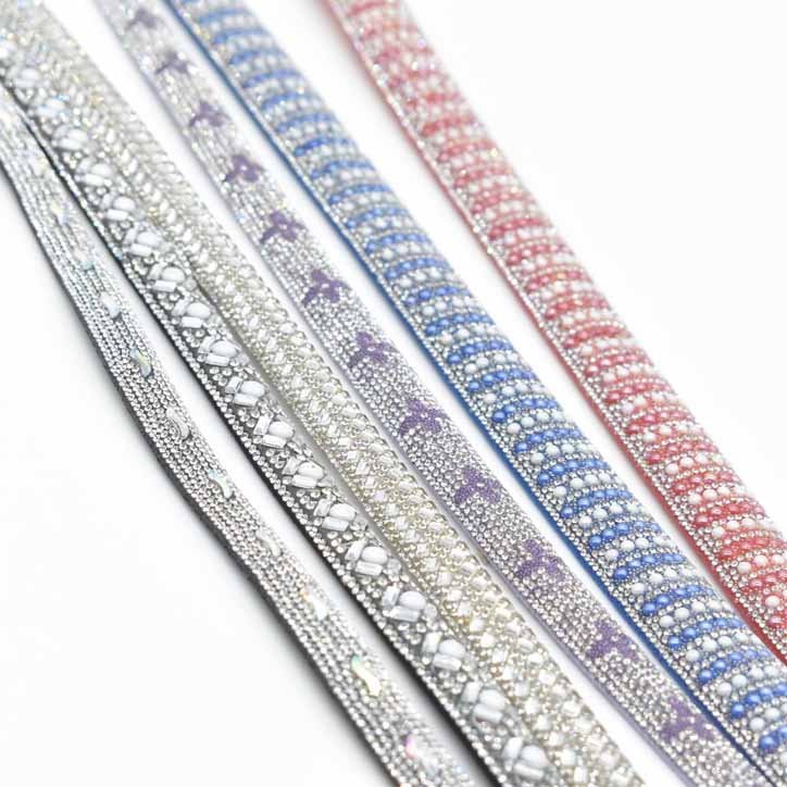 Rhinestone Cord Hair Rope Crystal Chain Rhinestone String Rope Tube Trim Rope For Shoes And Clothing Decoration