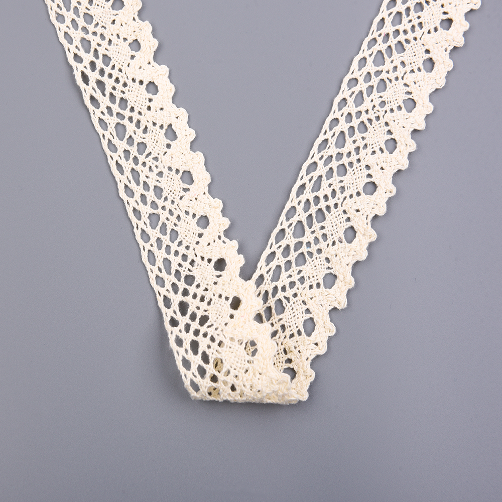 Newest polyester cotton embroidery lace skin-friendly crochet lace trim for women dress