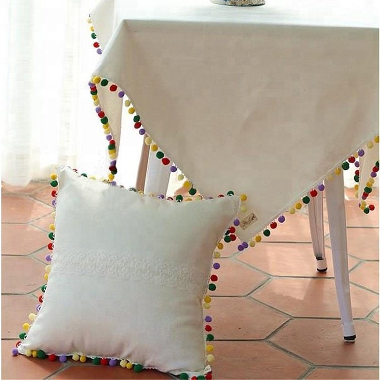 Wholesale DIY Colored Round Balls Curtain Pillow Decorative Beaded Fringe Trimming