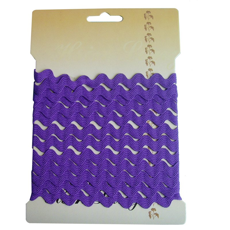 custom 10 mm 12 mm polyester braided zigzag wave Lace Trim metallic Ric Rac ribbon trim for decor