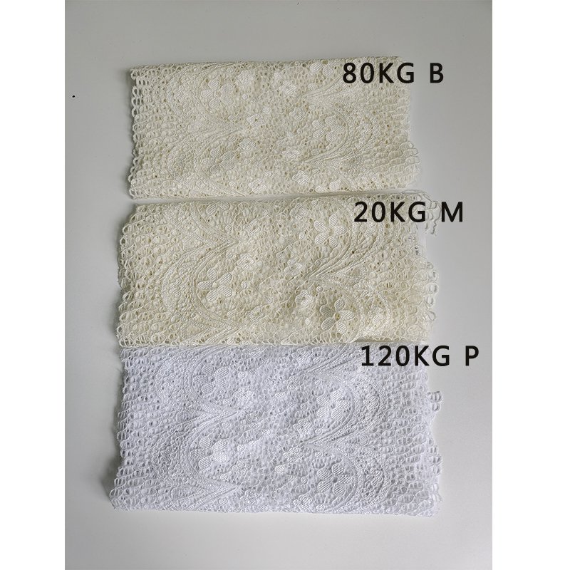 Wholesale Width 17cm mesh lace accessories soft black white hollowed elastic stretch underwear decoration lace trim For women