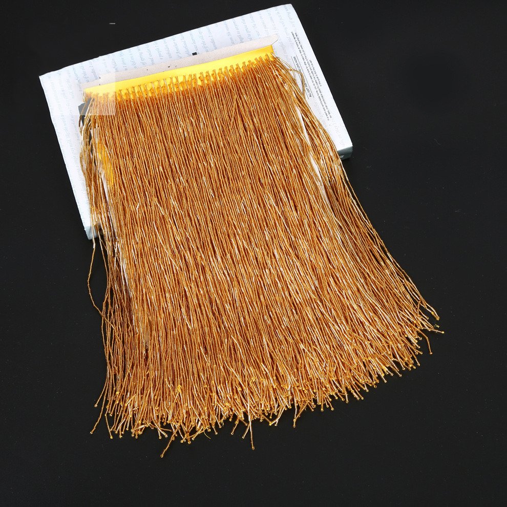 New Fashion handmade Beading Lace Trims 30 CM Dress Clothes Beaded fringe Tassel Trim