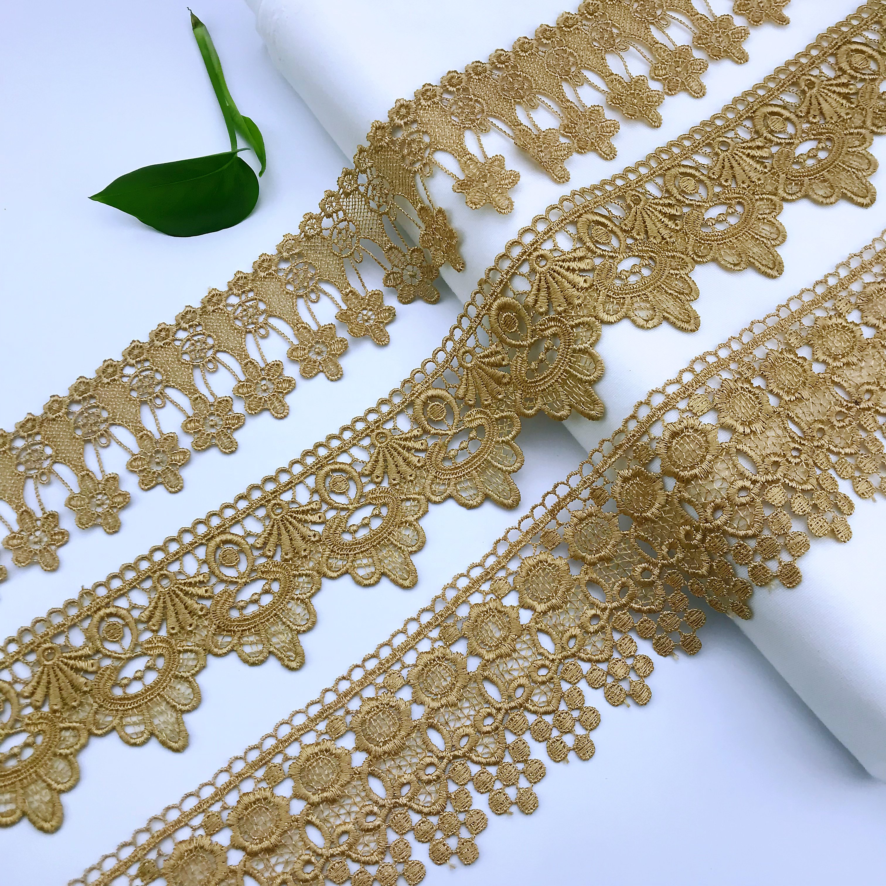 High Quality TC Laces White Cotton Lace Trim Embroidery Border Lace