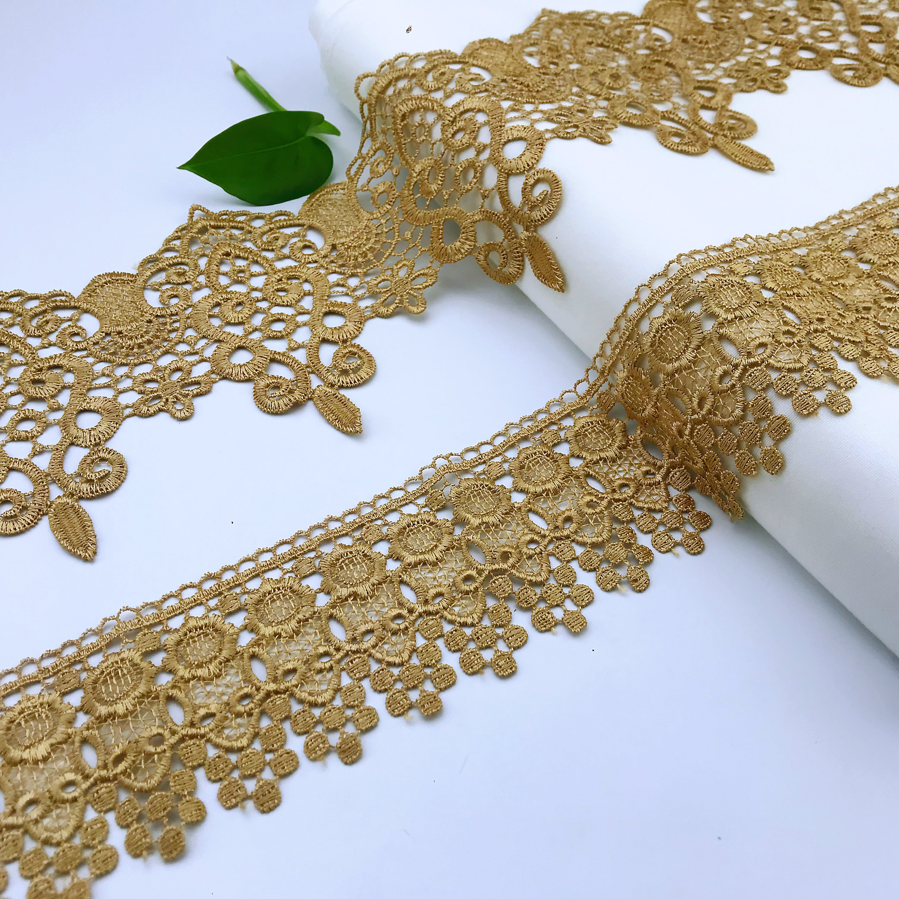 High Quality TC Laces White Cotton Lace Trim Embroidery Border Lace