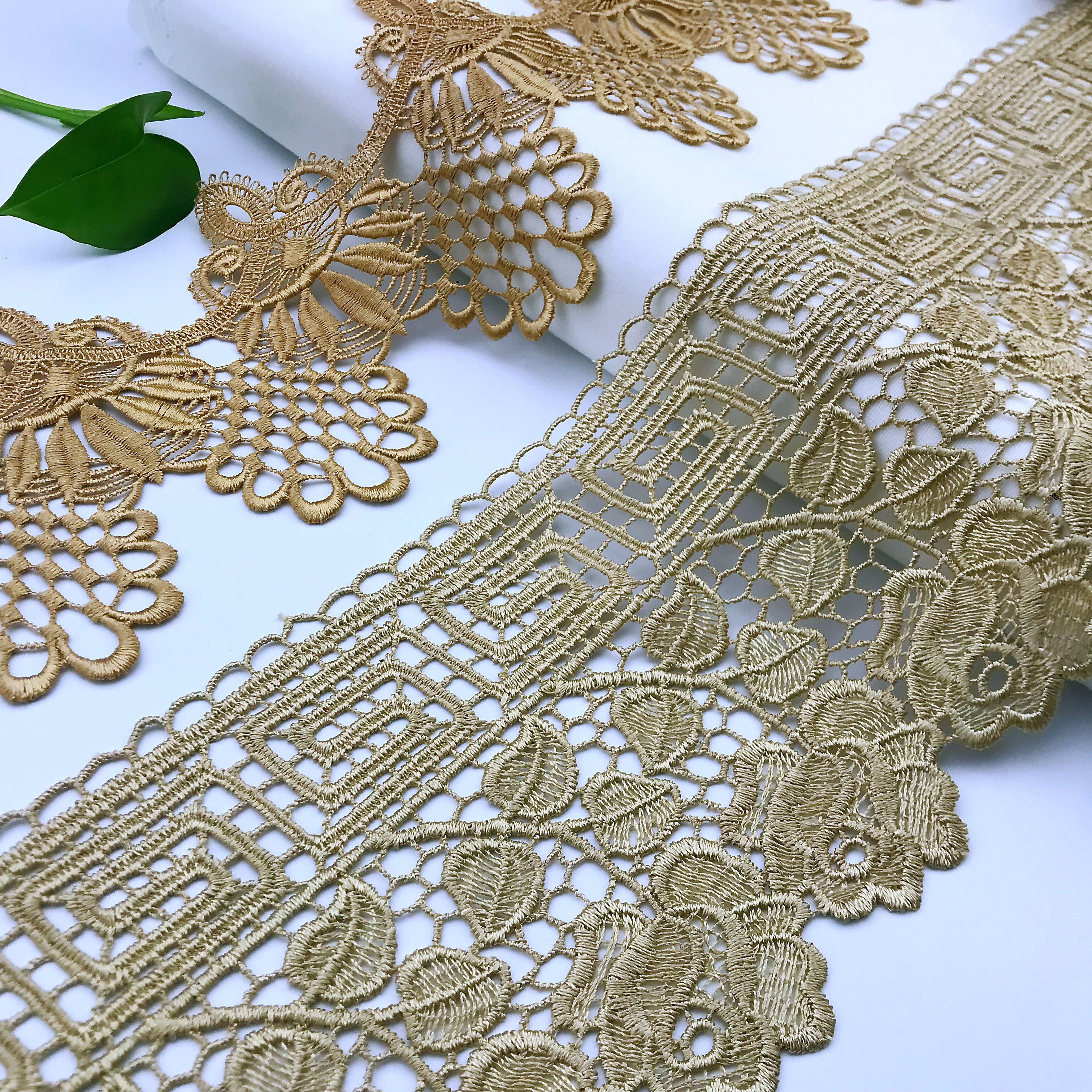 High Quality TC Laces White Cotton Lace Trim Embroidery Border Lace