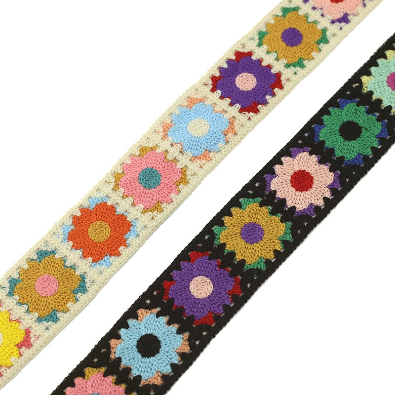 5.5 cm crochet flower lace trimming embroidery Lace Trimming for clothing dress headband accessories