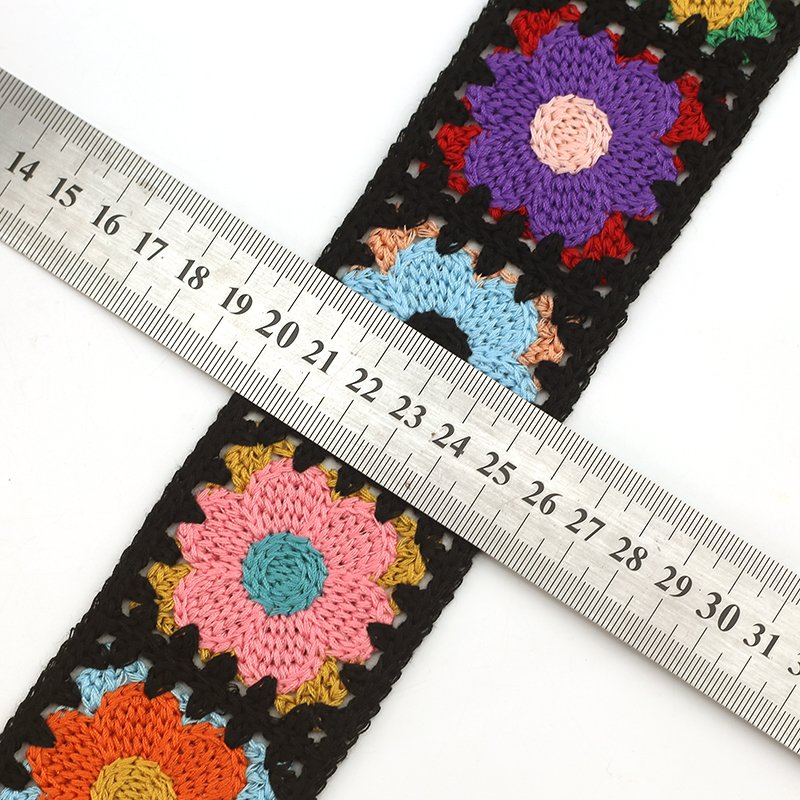 5.5 cm crochet flower lace trimming embroidery Lace Trimming for clothing dress headband accessories