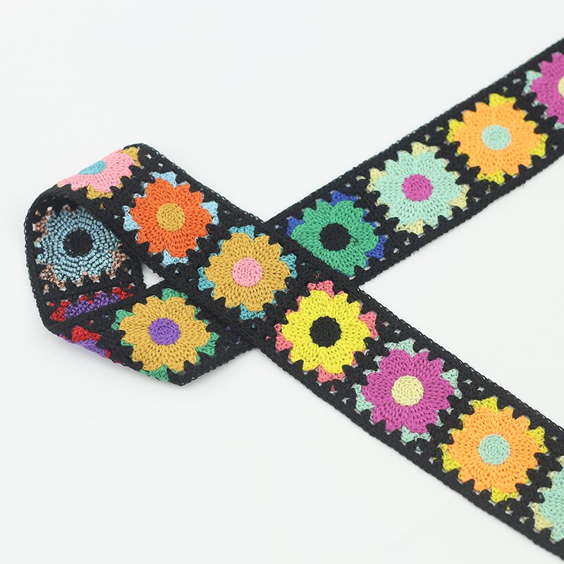 5.5 cm crochet flower lace trimming embroidery Lace Trimming for clothing dress headband accessories