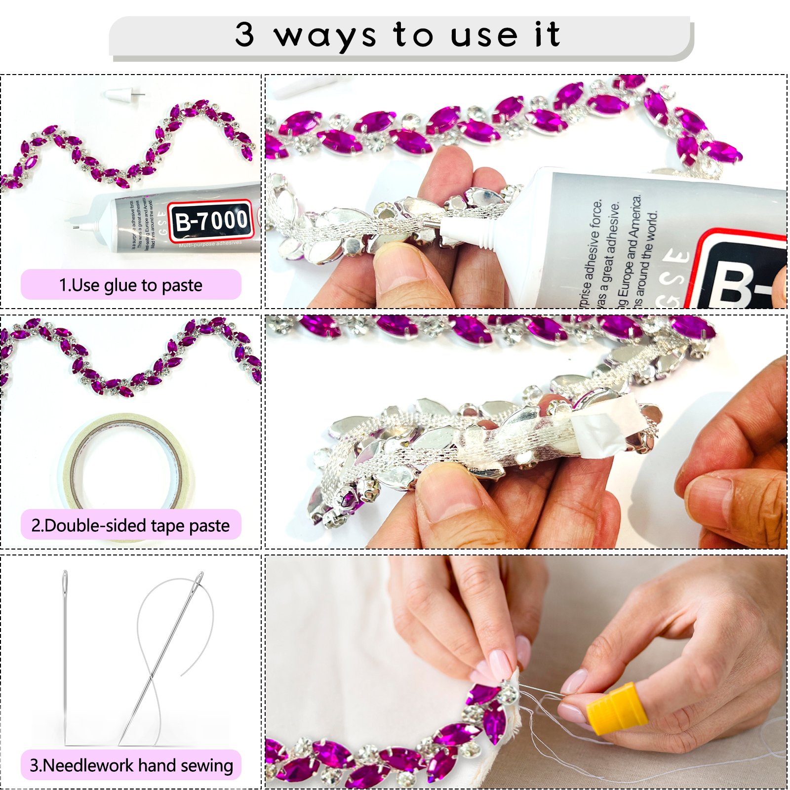 Unique Flower Cup Chain Hot Sale in America Gold Base Iron Material Rhinestones Trimming Use For Evening Dress Shoes