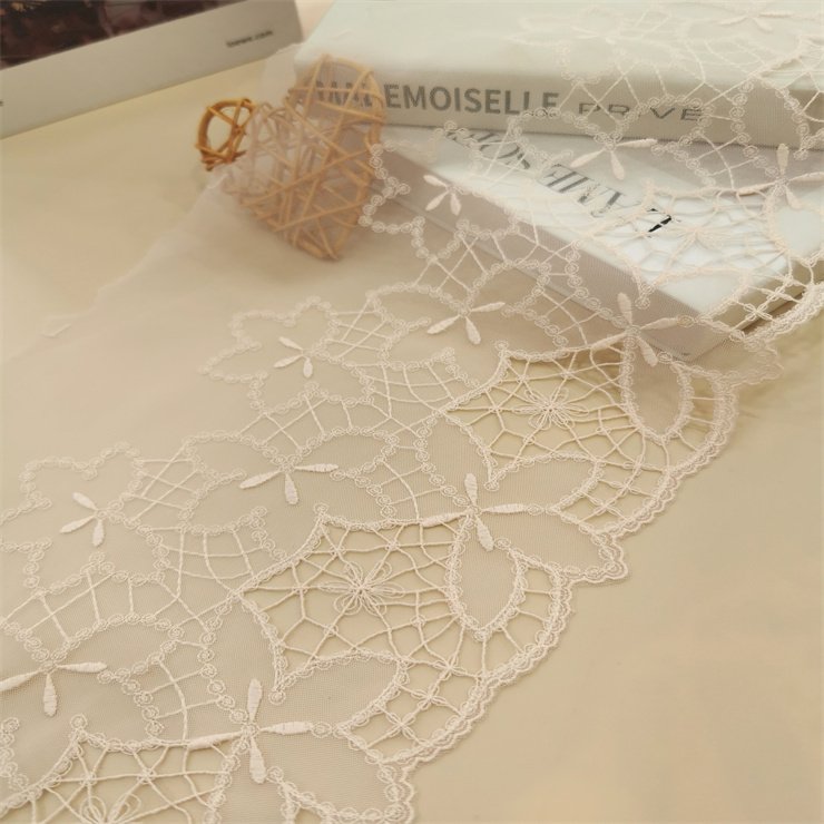 2024 Embroidery Lingerie Accessories Lace Trim 17cm hollowed Embroidered Lace For Underwear