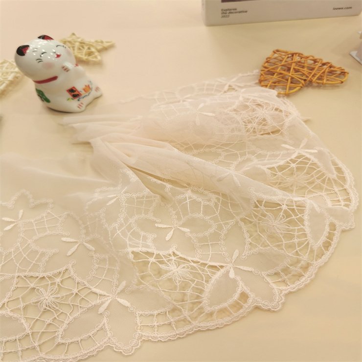 2024 Embroidery Lingerie Accessories Lace Trim 17cm hollowed Embroidered Lace For Underwear