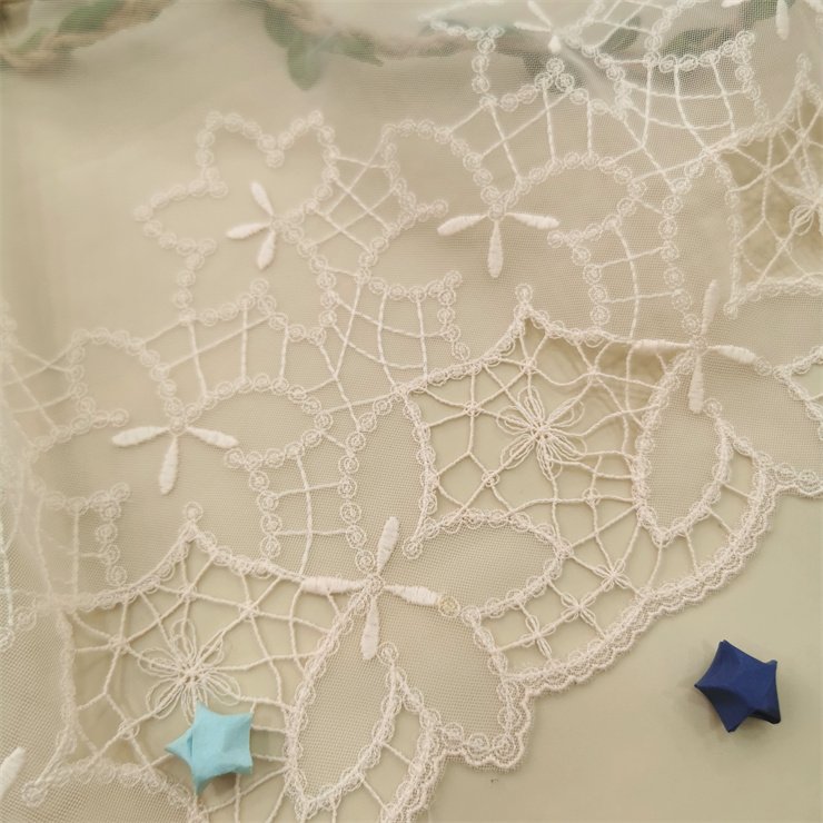 2024 Embroidery Lingerie Accessories Lace Trim 17cm hollowed Embroidered Lace For Underwear