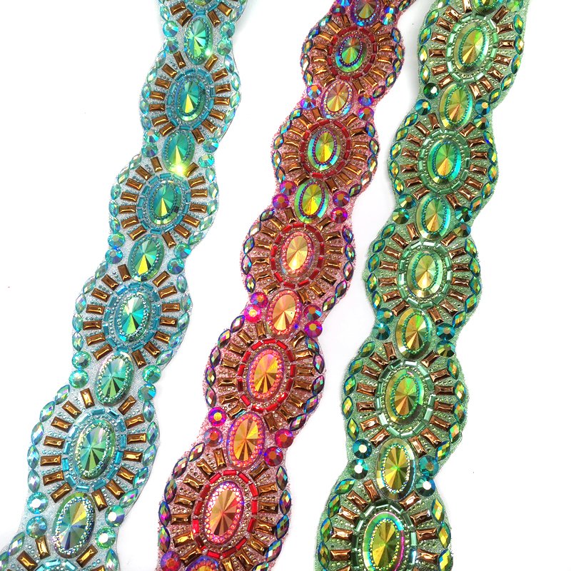 2024 Notting Hill Carnival DIY Craft Jewelry Resin Rhinestone Appliques Trimming for Shoes and Garments Iron-on Accessories
