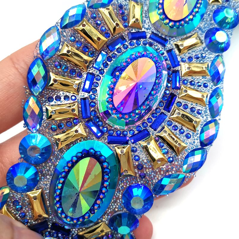 2024 Notting Hill Carnival DIY Craft Jewelry Resin Rhinestone Appliques Trimming for Shoes and Garments Iron-on Accessories