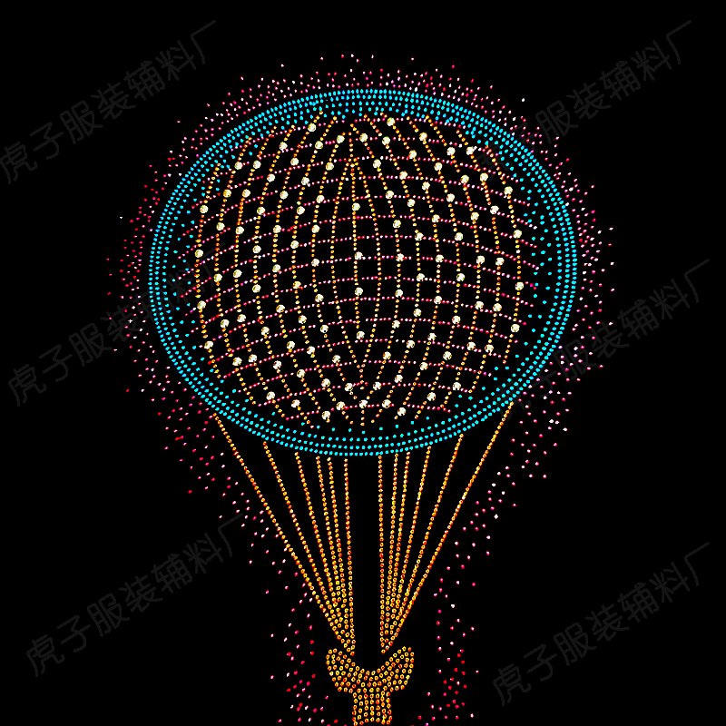 Custom Motif Design Wings Rhinestone Heat Transfer Iron Crystal Applique Rhinestone Trim For Women Dress T-shirt