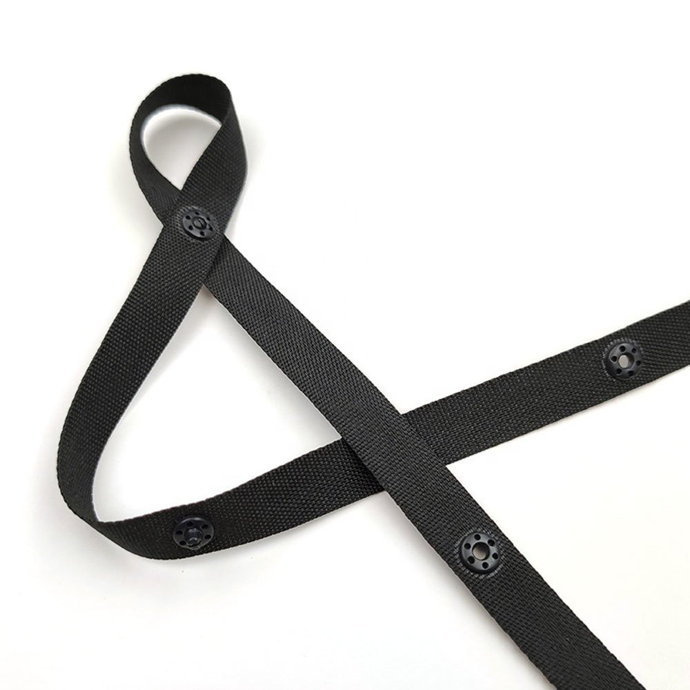 Wholesale Garment Accessories Plastic Press Snap Resin Nylon Button Tapes For Clothing Snap Tape Trim For Baby Clothes