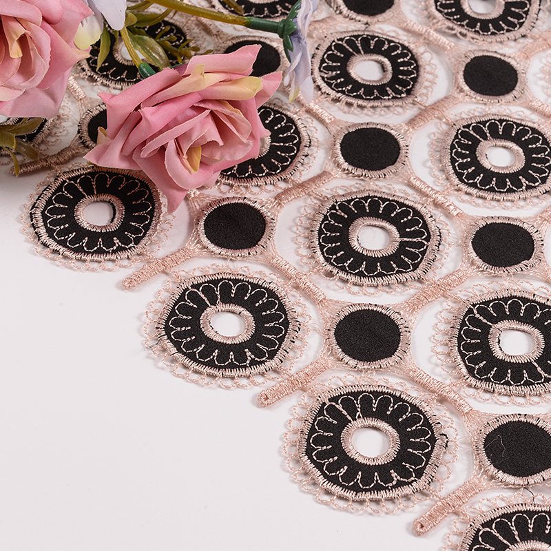 2023 New Style High Quality Mass Stock Water Soluble Laces Trim Guipure Embroidery Lace Trim fabric