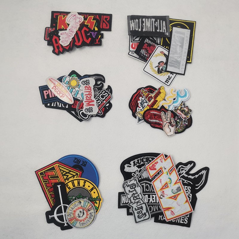 Fabric Badges Supplier Custom funny design3d Logo trims patch On Embroidered iron Patches for shoe