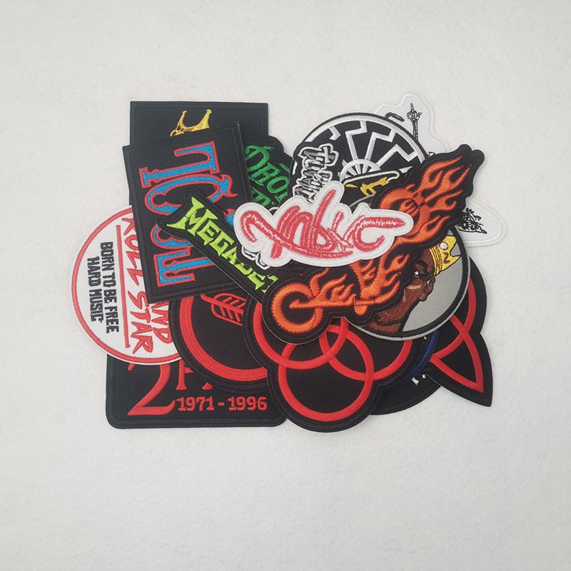 Fabric Badges Supplier Custom funny design3d Logo trims patch On Embroidered iron Patches for shoe