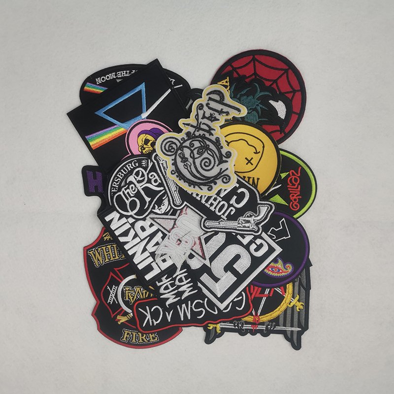 Fabric Badges Supplier Custom funny design3d Logo trims patch On Embroidered iron Patches for shoe