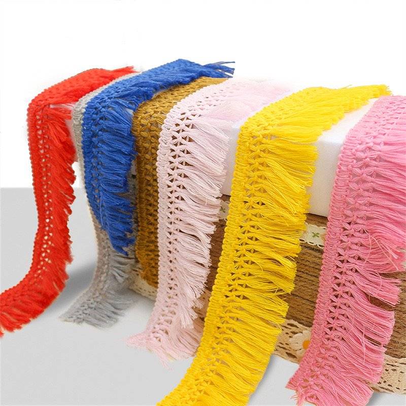 FA022 hot selling 4cm Tassel Fringes trim for Curtain Home Textile Garment Decor Trimming Accessories