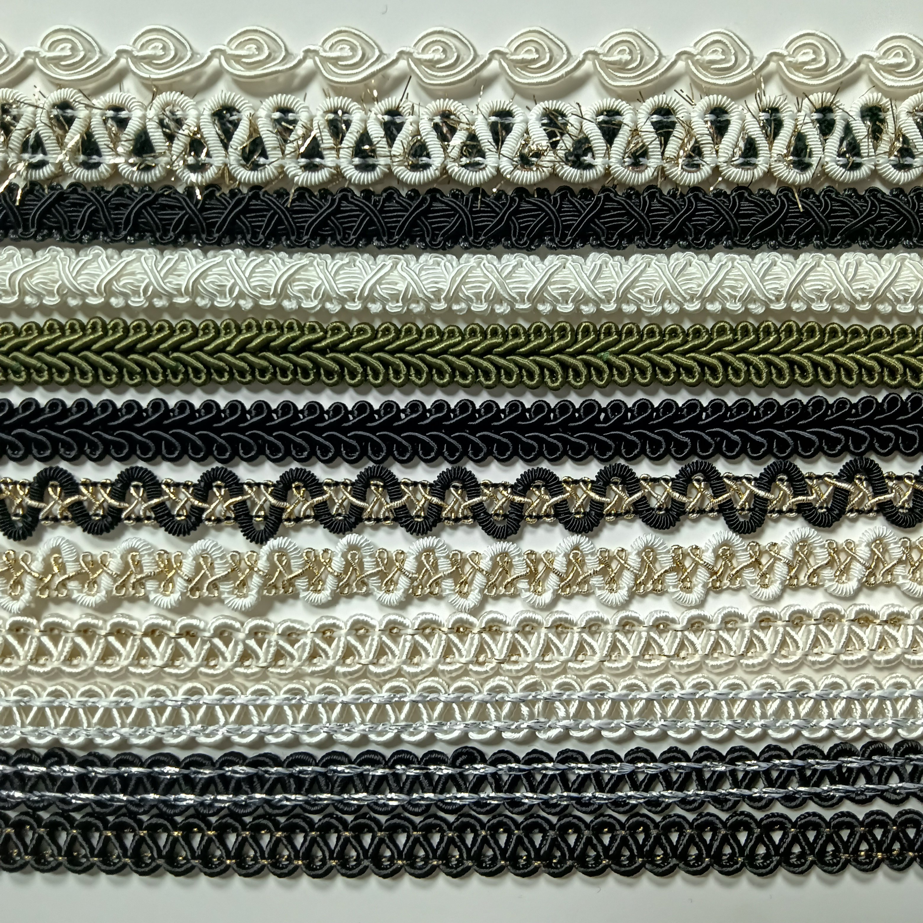 Wholesale Colorful Centipede Herringbone Fabric Braid Gimp Lace Trim Ribbon For Clothing Curtain DIY Sewing Accessories