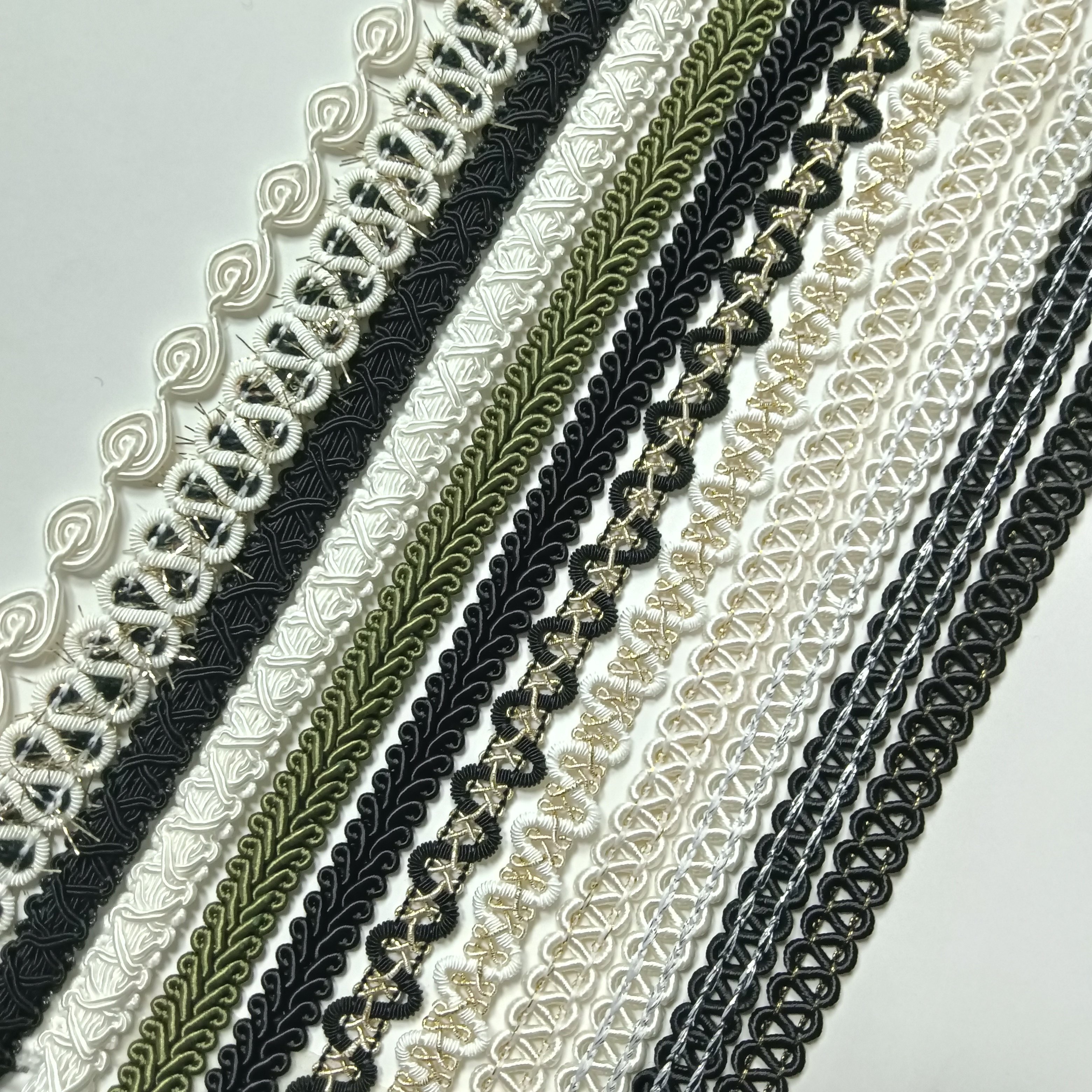Wholesale Colorful Centipede Herringbone Fabric Braid Gimp Lace Trim Ribbon For Clothing Curtain DIY Sewing Accessories