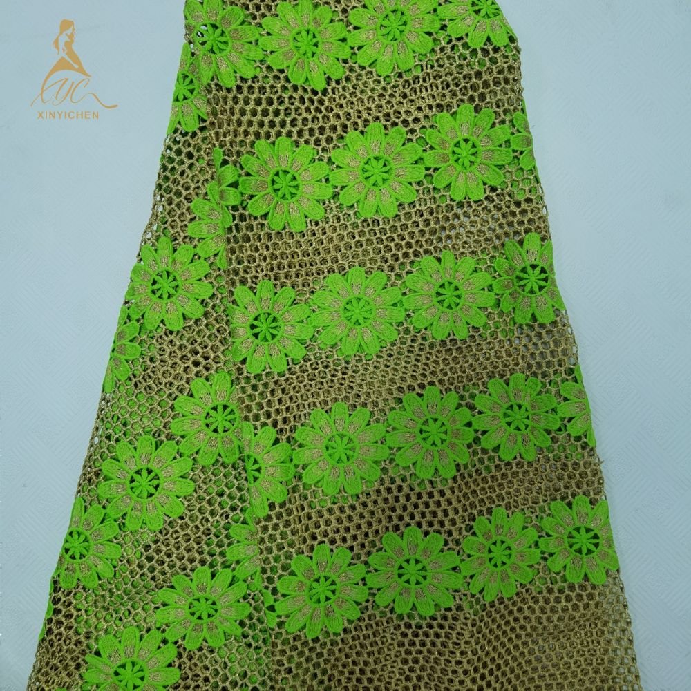 African Flower Wedding Dress Accessories Milk Silk Lace Trim Nigerian Water Soluble Lace Fabrics for Dress