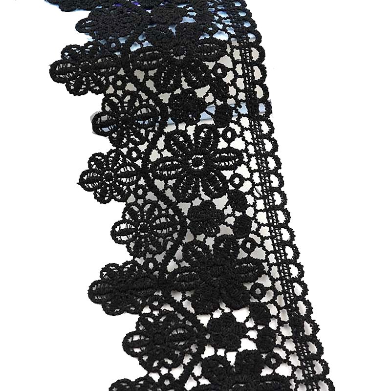 Wholesale Top Quality Swisss 3D Flower Embroidery Trim Lace For Garment
