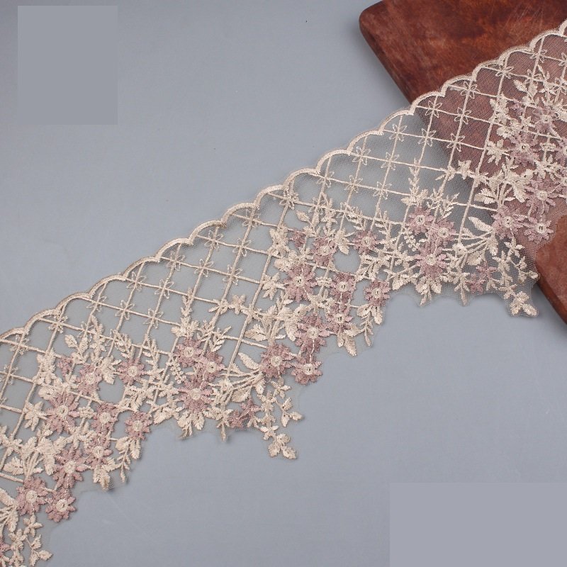 Exquisite Embroidery Ivory Bridal Border Lace Trim Diy Wedding Dress