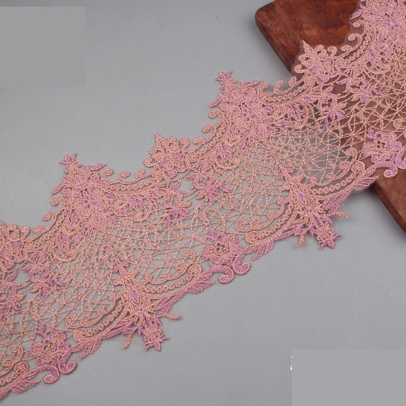Exquisite Embroidery Ivory Bridal Border Lace Trim Diy Wedding Dress