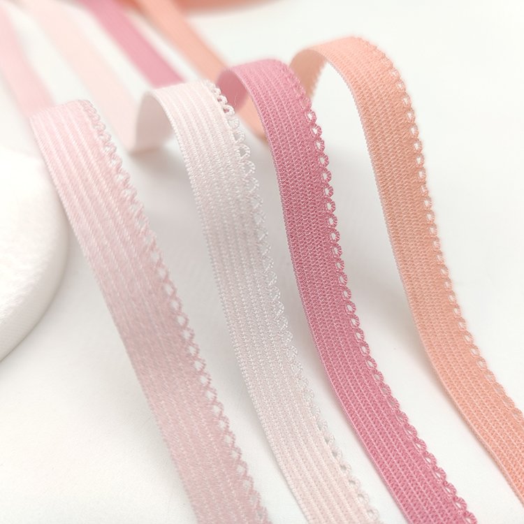 Wholesale manufacturers lace trims elastic band webbing for women's underwear bra panties