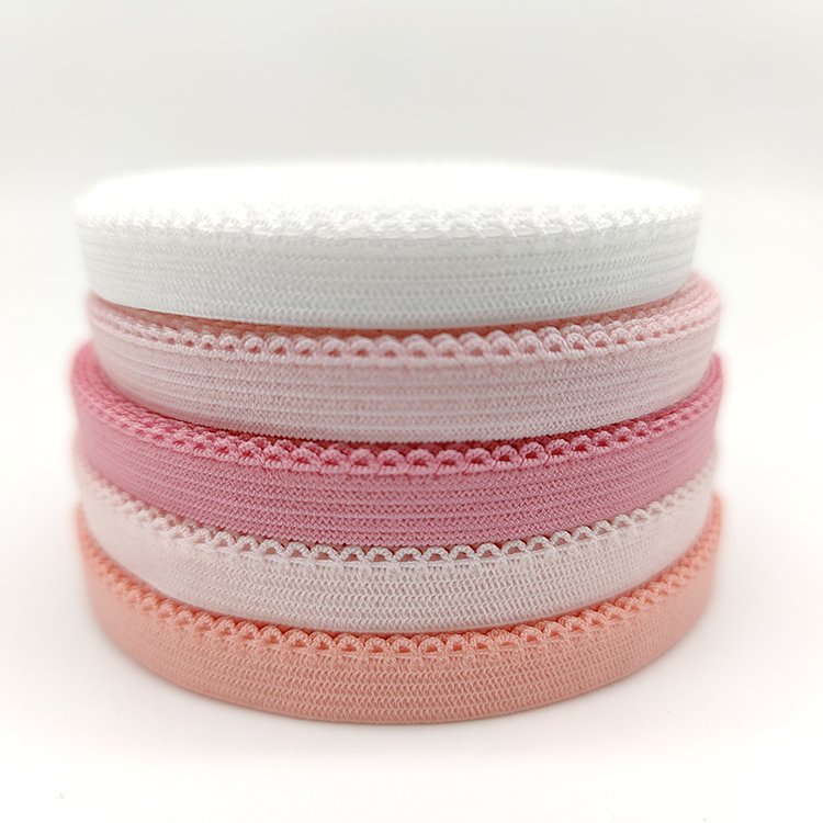 Wholesale manufacturers lace trims elastic band webbing for women's underwear bra panties