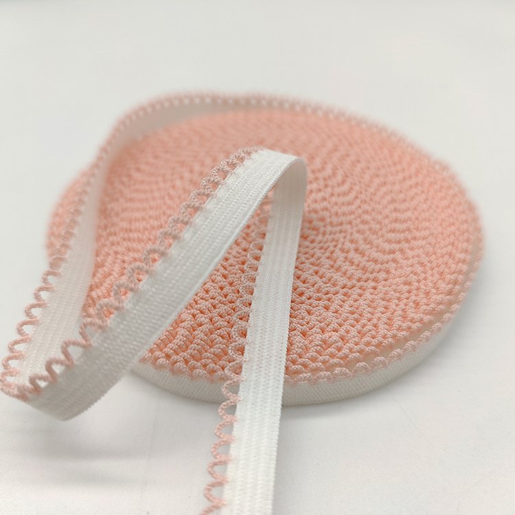 Wholesale manufacturers lace trims elastic band webbing for women's underwear bra panties