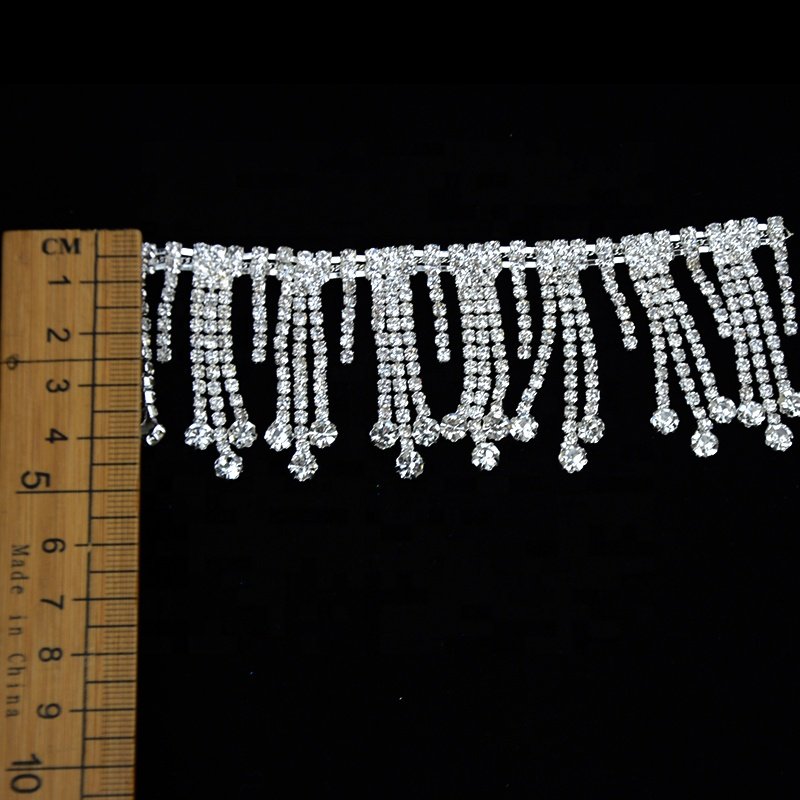 Irregular crystal rhinestone belly waist chain crystal rhinestone rope adhesive rope trimming