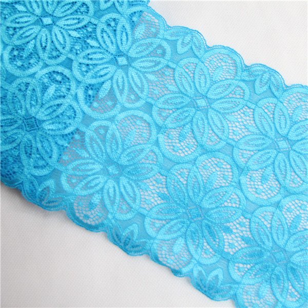 18cm Elastic Band Lace Trim Hollow Flower Ribbon for Sewing Clothing Garment Decorative spandex Lace