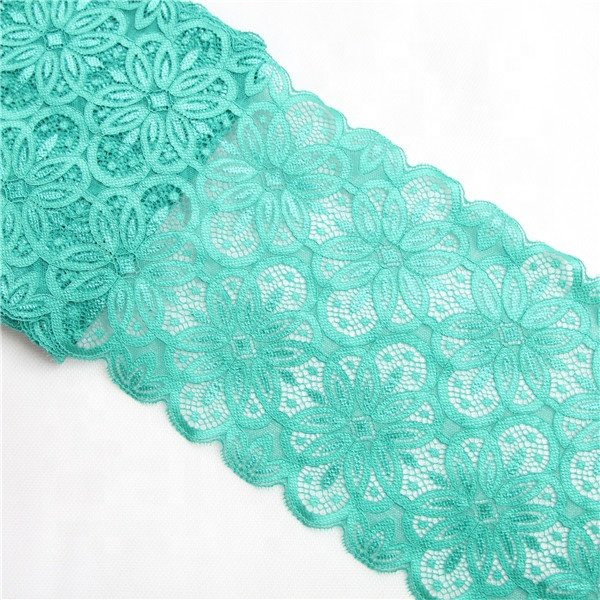 18cm Elastic Band Lace Trim Hollow Flower Ribbon for Sewing Clothing Garment Decorative spandex Lace